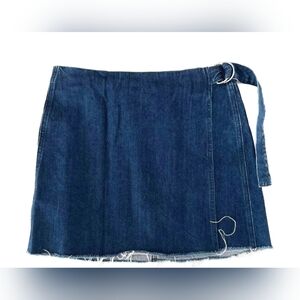 Madewell Blue Denim Mini Skirt